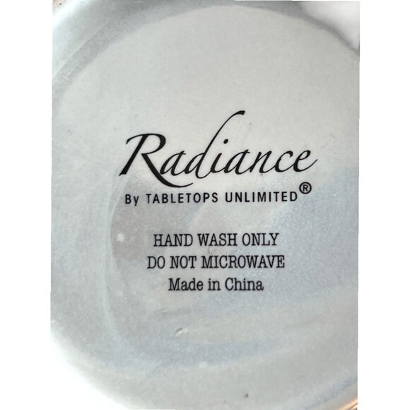 Iridescent Mugs with Oversized Metallic Handles Shimmering White, Silver, Gold - Picture 11 of 13